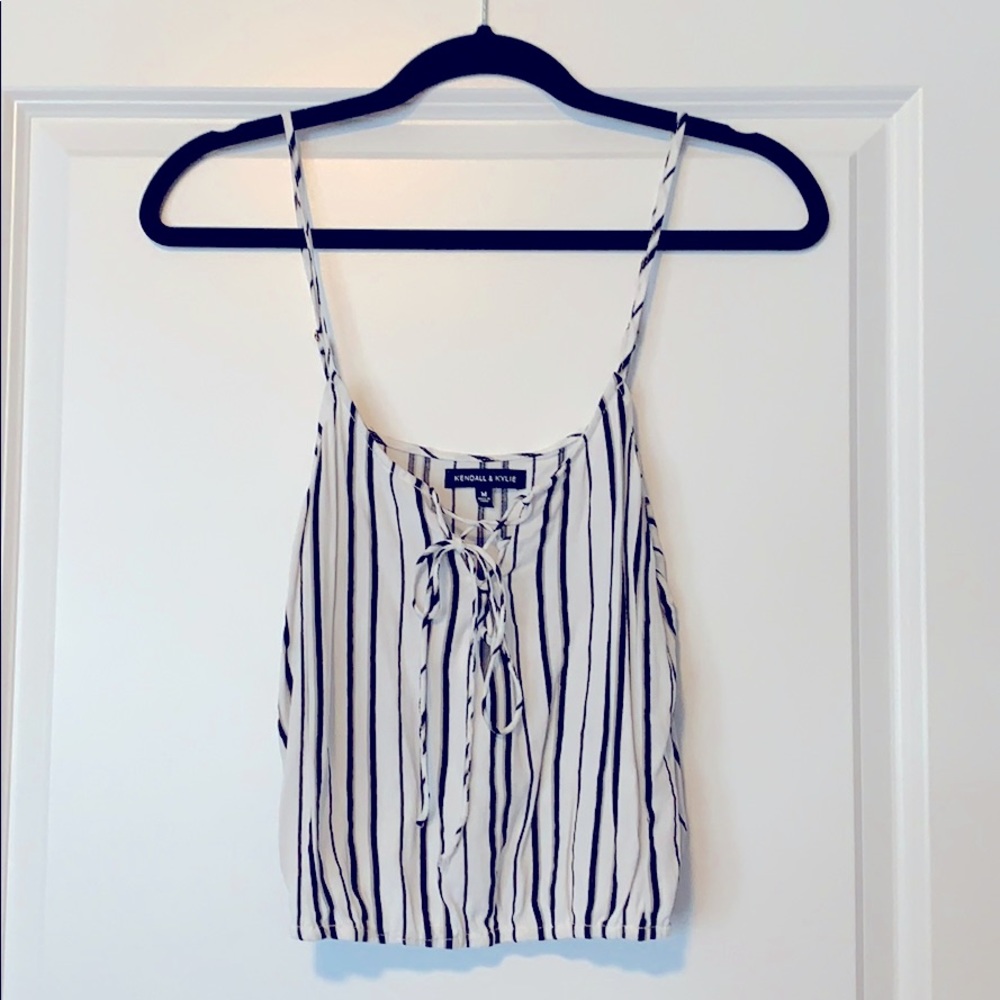Kendall & Kylie Lace Up Tank